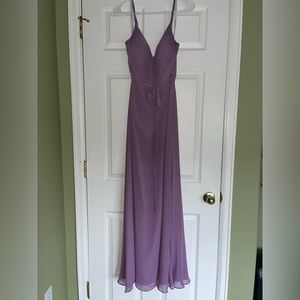 Azazie Tajera Bridesmaid Dress in Wisteria - Size A4, unaltered